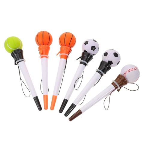 Parliky 6 Stück Sportmotive Kugelschreiber mit Springendem Ball Kreative Form Blaue Mine Leichte Bunte Schreibstifte für Schüler als und Partyfüllung Zufällige Farbe Parliky 6 Stück Sportmotive Kugelschreiber mit Springendem Ball Kreative Form Blaue Mine Leichte Bunte Schreibstifte für Schüler als und Partyfüllung Zufällige Farbe von Parliky