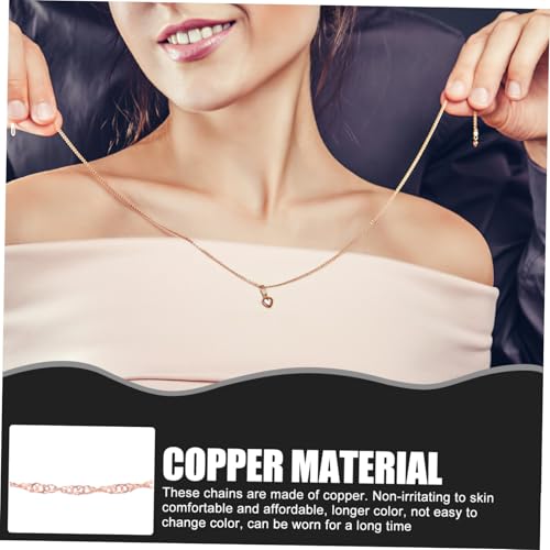 Parliky 6 Stück Teiliges Filigraner Halsketten aus Roségoldfarbenem Vielseitige Ketten zum Schmuck Basteln für Damen und Mädchen Hautfreundlich Langlebig für Party Alltagslooks Parliky 6 Stück Teiliges Filigraner Halsketten aus Roségoldfarbenem Vielseitige Ketten zum Schmuck Basteln für Damen und Mädchen Hautfreundlich Langlebig für Party Alltagslooks von Parliky