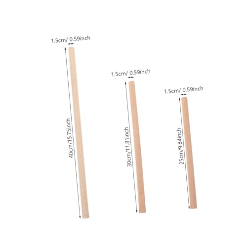 Parliky 6 Stück Teiliges Holzstäbe Rund Glatt Robuste Buchenholzstäbe zum Basteln DIY Wandteppich Stäbe für Makramee und Dekoration Natürliche Oberfläche Vielseitig Einsetzbar Parliky 6 Stück Teiliges Holzstäbe Rund Glatt Robuste Buchenholzstäbe zum Basteln DIY Wandteppich Stäbe für Makramee und Dekoration Natürliche Oberfläche Vielseitig Einsetzbar von Parliky