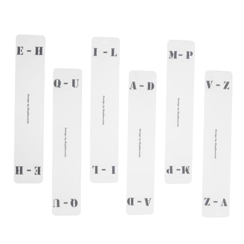 Parliky 6 Stück Teiliges Transparentes Acryl CD schallplatten trennblätter Horizontale Record Divider Karten mit Buchstaben Praktische Vinyl CD kategorie etiketten für Organizer und von Parliky