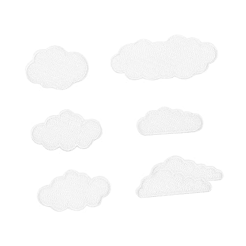 Parliky 6 Stück Teiliges Wolken Aufnäher aus Stickgarn Selbstklebend zum Reparieren und Verzieren von Kleidung Taschen Schuhen und DIY Projekten Langlebig und Praktisch Parliky 6 Stück Teiliges Wolken Aufnäher aus Stickgarn Selbstklebend zum Reparieren und Verzieren von Kleidung Taschen Schuhen und DIY Projekten Langlebig und Praktisch von Parliky