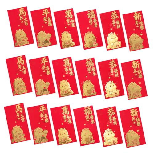 Parliky 60 Stück Rote Umschläge Jahr Des Pferdes Kreatives Lunar Year Envelope Großzügiges Design Vielseitig für Frühlingsfest Hochzeit Familie Glücksbringer Parliky 60 Stück Rote Umschläge Jahr Des Pferdes Kreatives Lunar Year Envelope Großzügiges Design Vielseitig für Frühlingsfest Hochzeit Familie Glücksbringer von Parliky