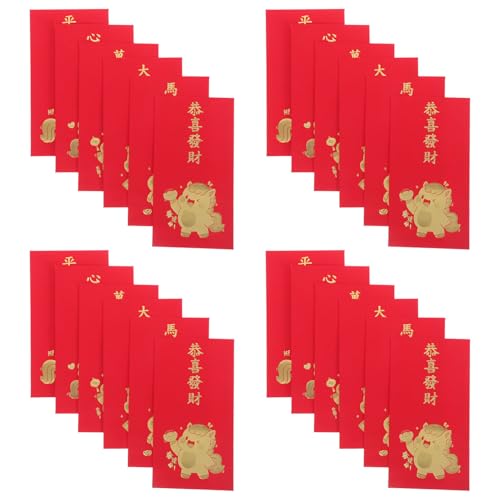 Parliky 60 Stück Rote Umschläge Jahr Des Pferdes Vietnamesische Li Xi Chinesische Lunar Year Umschläge aus Robustem Papier für Tet Frühlingsfest Hochzeiten Tischdekoration Parliky 60 Stück Rote Umschläge Jahr Des Pferdes Vietnamesische Li Xi Chinesische Lunar Year Umschläge aus Robustem Papier für Tet Frühlingsfest Hochzeiten Tischdekoration von Parliky
