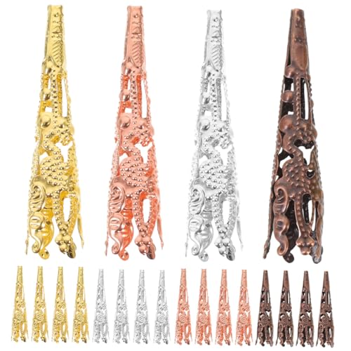 Parliky 60 Stück Teiliges DIY Schmuckzubehör Bead Caps Trompetenform Perlenkappen für Armband Halskette Ohrring Schmuckherstellung Leichtes Bastelmaterial für Designs Parliky 60 Stück Teiliges DIY Schmuckzubehör Bead Caps Trompetenform Perlenkappen für Armband Halskette Ohrring Schmuckherstellung Leichtes Bastelmaterial für Designs von Parliky