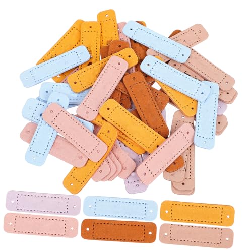 Parliky 60 Stück Teiliges Handgeprägte Lederetiketten mit Strukturierte Labels zum Annähen für DIY Kleidung Taschen Schuhe Kreative Verzierung und Patchwork Parliky 60 Stück Teiliges Handgeprägte Lederetiketten mit Strukturierte Labels zum Annähen für DIY Kleidung Taschen Schuhe Kreative Verzierung und Patchwork von Parliky
