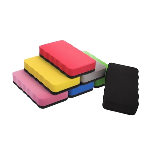 Parliky 7 Stück Teiliges Whiteboard Radierer aus EVA Material Wiederverwendbar Trocken Abwischend Leichte Whiteboard Schwämme in Farben für Büro Schule und Zuhause Schadstofffrei Handlich Parliky 7 Stück Teiliges Whiteboard Radierer aus EVA Material Wiederverwendbar Trocken Abwischend Leichte Whiteboard Schwämme in Farben für Büro Schule und Zuhause Schadstofffrei Handlich von Parliky