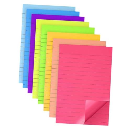 Parliky 8 Stück Teiliges Selbstklebende Memo Pads in Neonfarben Kleine Liniierte Haftnotizen Tragbare Schreibpads für Büro Schule und Alltag Stark Haftende Notizblöcke für Erinnerungen Parliky 8 Stück Teiliges Selbstklebende Memo Pads in Neonfarben Kleine Liniierte Haftnotizen Tragbare Schreibpads für Büro Schule und Alltag Stark Haftende Notizblöcke für Erinnerungen von Parliky