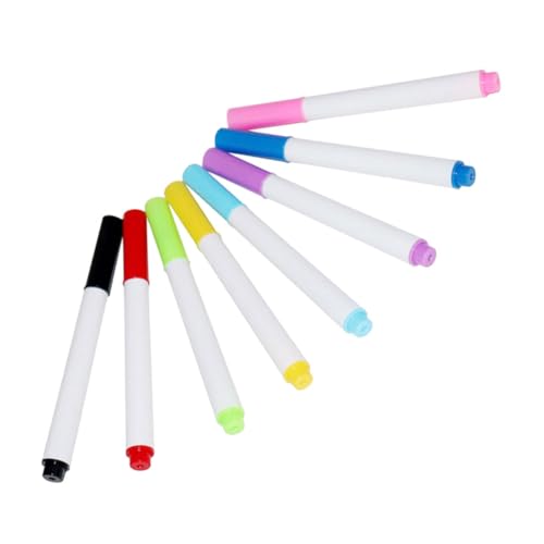 Parliky 8 Stück Teiliges Whiteboard Marker mit Wasserbasierter Tinte Abwischbar Schnell Trocknend Leuchtende Farben Wiederverwendbar für Schreiben und Zeichnen Whiteboards Parliky 8 Stück Teiliges Whiteboard Marker mit Wasserbasierter Tinte Abwischbar Schnell Trocknend Leuchtende Farben Wiederverwendbar für Schreiben und Zeichnen Whiteboards von Parliky