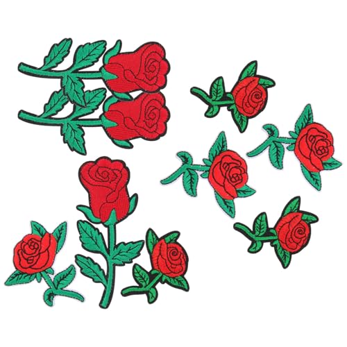 Parliky 9 Stück Teiliges Rosen Blüten Applikationen zum Aufbügeln Dekorative Stoffflicken für Kleidung Taschen Hüte Praktische DIY Patch Patches für Casual Wear und Reparatur Parliky 9 Stück Teiliges Rosen Blüten Applikationen zum Aufbügeln Dekorative Stoffflicken für Kleidung Taschen Hüte Praktische DIY Patch Patches für Casual Wear und Reparatur von Parliky