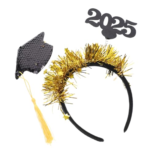 Parliky Abschlusshut Stirnband Abschlusssaison Kopfbedeckungsschütze Stirnband Mit Quastenklasse Von 2025 Haarbandfoto Requisite von Parliky