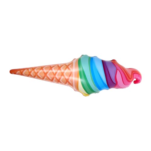 Parliky Aufblasbare Eiscreme Deko PVC Partyballon Realistische Eistüte Robust Leicht zu Reinigen Für Innen Außen Gebrauch von Parliky