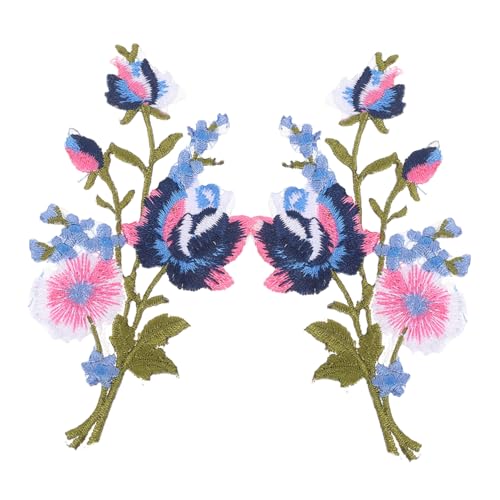 Parliky Bestickte Blumen-aufnäher zum Aufbügeln und Nähen Baumwoll-polyester-patches mit Hochwertiger Stickerei Strapazierfähig für DIY Kleidung Taschen Hüte und Modeakzente von Parliky