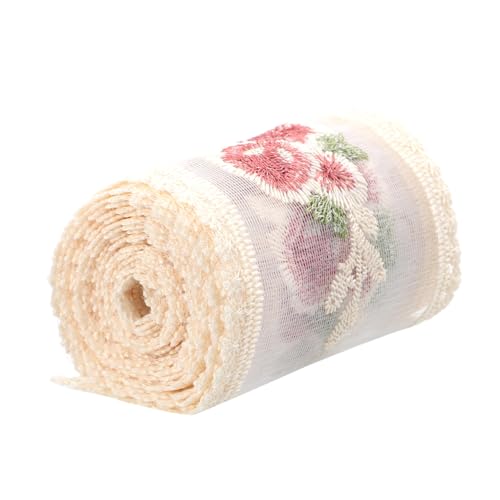 Parliky Bestickte Rosen-spitze Spitzenband DIY Zubehör für Kleidung Handwerk Haarschmuck Schleifen Verzierung Vielseitig Einsetzbar für Taschen Haarreifen Brautaccessoires von Parliky