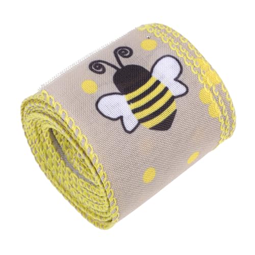 Parliky Breites Polyester dekoband mit Bienenmuster Vielseitiges Geschenkband für DIY geschenkverpackungen Hochzeits Festtagsdekoration Basteln und Nähen Parliky Breites Polyester dekoband mit Bienenmuster Vielseitiges Geschenkband für DIY geschenkverpackungen Hochzeits Festtagsdekoration Basteln und Nähen von Parliky