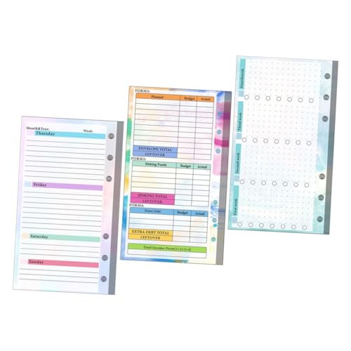 Parliky Budget Planer Ringbuch Nachfüllseiten Monatsplaner Budgetbuch mit Ausgaben Tracker für Beruf und Alltag Vielseitig Einsetzbar und Edles Farbverlaufsdesign Teilig von Parliky