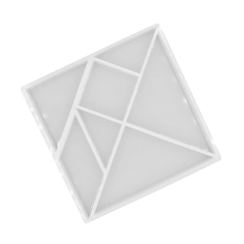 Parliky DIY Silikonform für Epoxidharz Gießen Tropfenförmiges Tangram Puzzle Flexible Lebensmittelechte Form für Kreatives Basteln mit Harz Einfach zu Reinigen Langlebig und Transparent von Parliky