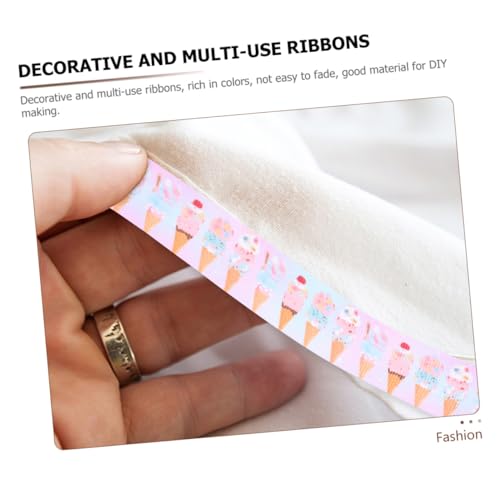 Parliky Dekoratives Eiscreme packband Breit Vielseitiges DIY Geschenkband für Hochzeitsgeschenke Blumensträuße Festliche Verpackung und Bastelprojekte Parliky Dekoratives Eiscreme packband Breit Vielseitiges DIY Geschenkband für Hochzeitsgeschenke Blumensträuße Festliche Verpackung und Bastelprojekte von Parliky