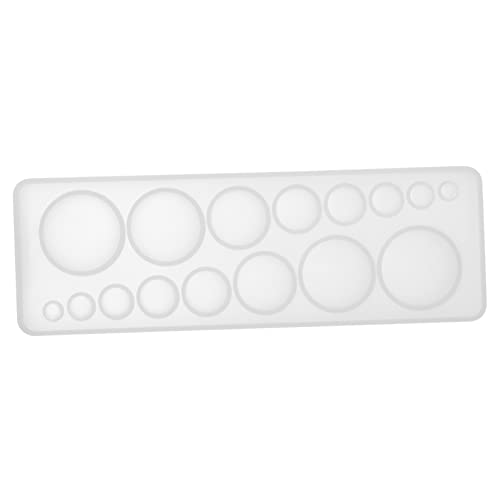 Parliky Epoxidharz Silikonform Rundes DIY Modellboard Sichere Langlebige Form für Anhänger Klein Tragbar Einfache Entformung für Kunstharz Schmuckherstellung von Parliky