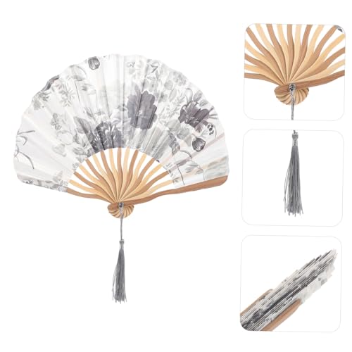 Parliky Faltbarer Handfächer Japanischer Vintage Stil mit Holzgriff Eleganter Retro Handventilator für Damen Tanz Fotografie Sommer Party Cosplay Parliky Faltbarer Handfächer Japanischer Vintage Stil mit Holzgriff Eleganter Retro Handventilator für Damen Tanz Fotografie Sommer Party Cosplay von Parliky