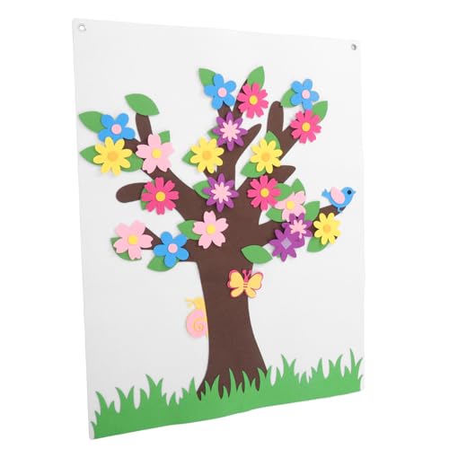 Parliky Filz Story Set für Diy Blumen und Baum Filzbrett Wandspielzeug Kreative Lernaktivitäten für Kleinkinder Kindergarten Wanddekoration Parliky Filz Story Set für Diy Blumen und Baum Filzbrett Wandspielzeug Kreative Lernaktivitäten für Kleinkinder Kindergarten Wanddekoration von Parliky