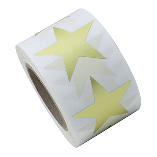 Parliky Fünfzackige Stern Aufkleber Belohnungssticker für Lehrer Eltern Abziehbare Sticker für Schule Kunst Handwerk Dekoration Selbstklebende Sternförmige Etiketten für Scrapbook Party von Parliky