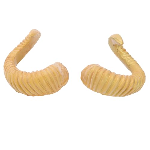 Parliky Halloween Stirnband mit Goldfarbenen Schafhornen Umweltfreundlich Angenehm Dekoratives Party Haarreif für Cosplay und Halloween Kostüme Auffälliges Accessoire für Karneval und von Parliky