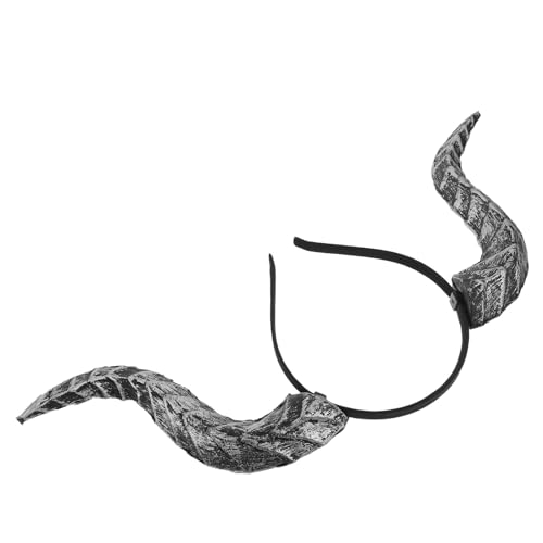 Parliky Halloween Teufelshorn Haarreif Silber Abnehmbarer Gothic Hörner Kopfschmuck Realistische Gebogene Hörner für Karneval Maskerade Bequemer Party-accessoire für Damen und Herren Parliky Halloween Teufelshorn Haarreif Silber Abnehmbarer Gothic Hörner Kopfschmuck Realistische Gebogene Hörner für Karneval Maskerade Bequemer Party-accessoire für Damen und Herren von Parliky