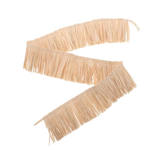 Parliky Handgefertigte Natürliche Raffia Stroh Rock mit Fransen für Bastelprojekte und Hawaiianische Partydekorationen Parliky Handgefertigte Natürliche Raffia Stroh Rock mit Fransen für Bastelprojekte und Hawaiianische Partydekorationen von Parliky