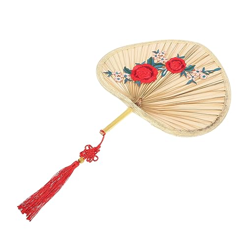 Parliky Handgewebter Chinesischer Palmblatt Fächer mit Pflaumenblütenmuster Handlicher Sommer Fächer für Traditioneller Geräuschloser Kühlventilator Dekorativ für Zuhause und Büro Parliky Handgewebter Chinesischer Palmblatt Fächer mit Pflaumenblütenmuster Handlicher Sommer Fächer für Traditioneller Geräuschloser Kühlventilator Dekorativ für Zuhause und Büro von Parliky
