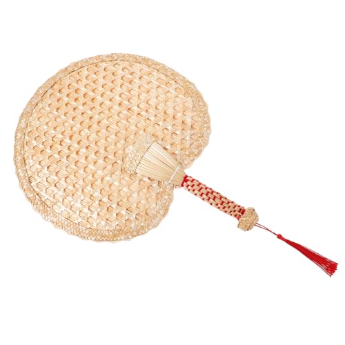 Parliky Handgewebter Tragbarer Weizenstroh Handfächer Natürlicher Sommer Fächer mit Vintage Design Leichter Chinesischer Handventilator für Hochzeiten Festivals und Dekoration Parliky Handgewebter Tragbarer Weizenstroh Handfächer Natürlicher Sommer Fächer mit Vintage Design Leichter Chinesischer Handventilator für Hochzeiten Festivals und Dekoration von Parliky