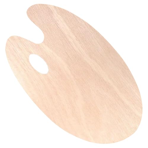 Parliky Holz ölmalpalette Oval Leichtes Stabiles Pigment mischbrett für Acryl Ölfarben Künstlerbedarf für Studium Hobby und Professionelle Malerei von Parliky