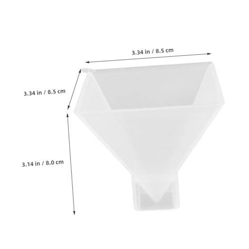 Parliky Klarer Wiederverwendbarer Silikon gießform Pyramide für DIY Schmuck und Dekoration Glatte Epoxidharzform Langlebig und Vielseitig für Bastelarbeiten und Handwerk von Parliky