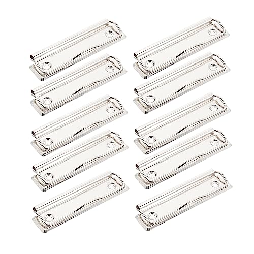 Parliky Klemmbrett-Clips montierbar Metall 100 x 30 mm Büro-Klemmbrett 15 Stück Dokument-Clips Aktenbrett-Clips von Parliky