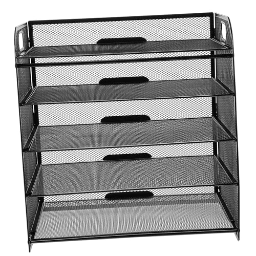 Parliky Lagiger Mesh Schreibtisch Dokumentenhalter Stabiler Papierorganizer mit Griff Vielseitiger Briefablage Sortierer für Büro und Zuhause Platzsparende Ablage für Akten und Magazine Parliky Lagiger Mesh Schreibtisch Dokumentenhalter Stabiler Papierorganizer mit Griff Vielseitiger Briefablage Sortierer für Büro und Zuhause Platzsparende Ablage für Akten und Magazine von Parliky