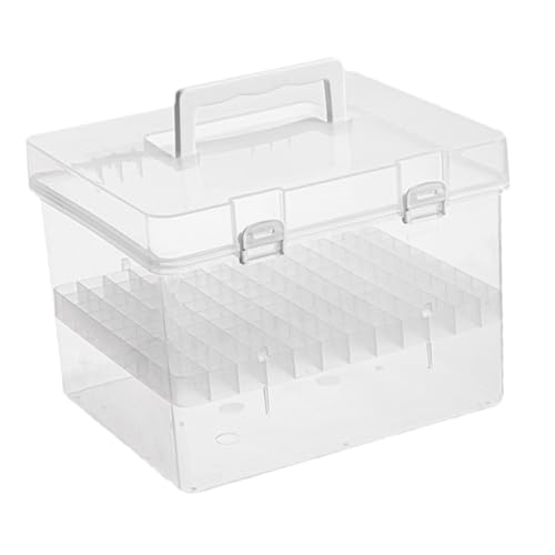 Parliky Marker Organizer für Stifte Aufbewahrungsbox mit Trennwänden Stifthalter für Künstler Transparente Reise mit Bequemem Griff Parliky Marker Organizer für Stifte Aufbewahrungsbox mit Trennwänden Stifthalter für Künstler Transparente Reise mit Bequemem Griff von Parliky