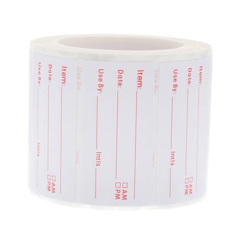 Parliky Markierte Aufkleber Selbstklebend Lebensmitteldatum Etiketten Küche Gefrieretiketten Beschriftbar Rot für Vorratsbehälter Marmeladengläser Haushalt Parliky Markierte Aufkleber Selbstklebend Lebensmitteldatum Etiketten Küche Gefrieretiketten Beschriftbar Rot für Vorratsbehälter Marmeladengläser Haushalt von Parliky