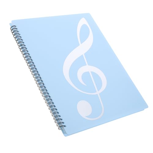 Parliky Musikordner Spiralbinder Fächer Notenmappe Musikdatei Organizer Silber Blau für Musiker Leicht Tragbar Parliky Musikordner Spiralbinder Fächer Notenmappe Musikdatei Organizer Silber Blau für Musiker Leicht Tragbar von Parliky