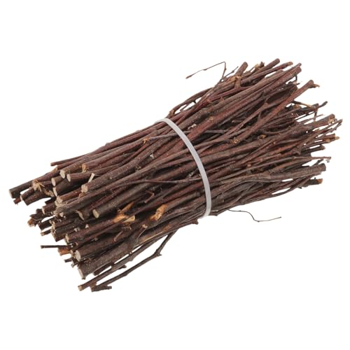 Parliky Naturholz Dekozweige Long Sticks aus Robustem Holz für DIY Basteln Kreative Wald Obstbaumzweige in Tiefem für Handwerksprojekte Wohnraum Festtagsdekoration von Parliky