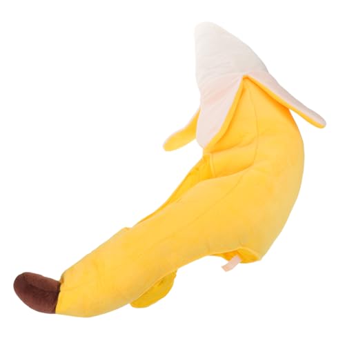 Parliky Niedlicher Plüsch Bananenhut Komfortabel Bequem Universalgröße Lustiges Kostümaccessoire für Jugend Party Cosplay Halloween Fasching von Parliky