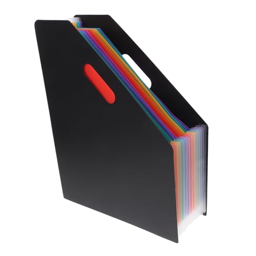 Parliky Ordner Organpaket Inhaber kleine Akkordeonmappe Akkordeon-Dateiordner-Organizer Schreibwarenmappen sortiermappe dokumentenordner vertikale Dokumentenmappen Organizer aus Tonpapier von Parliky