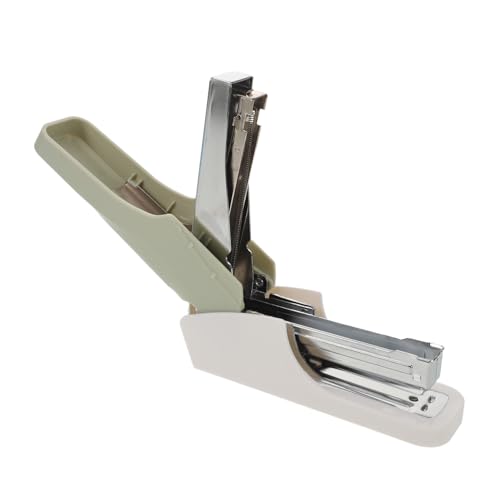 Parliky Portable Desktop Heavy Duty Stapler Einfinger-bindemaschine für Büro Schule Buchprojekte Kompakter Handhefter für Dicke Papierstapel und Dokumente von Parliky