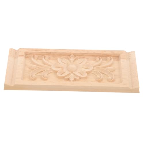 Parliky Retro Holzornament Möbel Applique mit Filigraner Holzschnitzerei Langlebige Vintage Holzdekoration für Schranktüren und DIY Möbelveredelung Holz Onlay für Klassische Einrichtung von Parliky