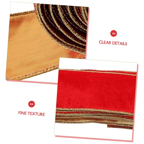 Parliky Rotes Samtband Polyester Geschenkband zum Basteln Weiches DIY Dekoband für Schleifen Geschenkverpackung Blumensträuße und Festliche Verpackungen Parliky Rotes Samtband Polyester Geschenkband zum Basteln Weiches DIY Dekoband für Schleifen Geschenkverpackung Blumensträuße und Festliche Verpackungen von Parliky