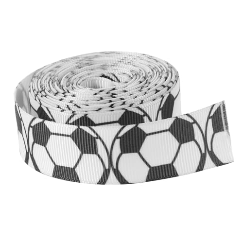 Parliky Satinband Fußball Dekoratives Geschenkband für Geschenkverpackung und Partydeko Breit Strapazierfähig und Einfach Zuschneidbar für DIY Bastelprojekte Parliky Satinband Fußball Dekoratives Geschenkband für Geschenkverpackung und Partydeko Breit Strapazierfähig und Einfach Zuschneidbar für DIY Bastelprojekte von Parliky