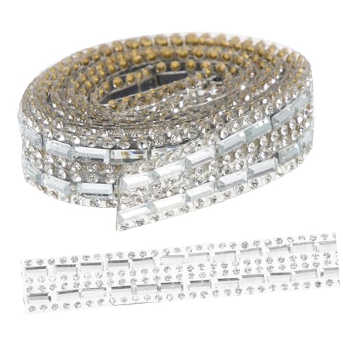 Parliky Selbstklebendes Strassband Breit Glitzerndes Kristallband für Kleidung Kostümzubehör DIY Handwerk Vielseitig Verwendbar für Textilien und Dekoration Parliky Selbstklebendes Strassband Breit Glitzerndes Kristallband für Kleidung Kostümzubehör DIY Handwerk Vielseitig Verwendbar für Textilien und Dekoration von Parliky