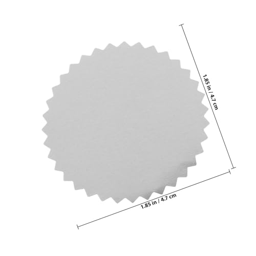 Parliky Silberne Selbstklebende Prägesiegel Aufkleber design für Urkunden und Diplome Kreative Medaillen sticker aus Langlebigem Glasin Papier Vielseitig für Schule Büro und Basteln von Parliky