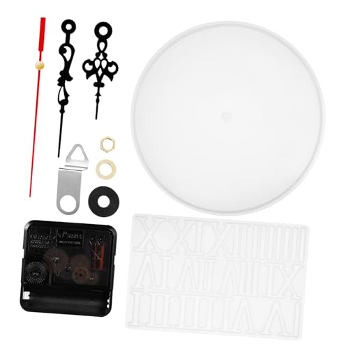 Parliky Silikon Clock Making Kit Teilig Rund ohne Zahlen mit Römischen Ziffern und Uhrwerk für DIY Basteln Epoxidharz Uhr Herstellung Wiederverwendbar Vielseitig für Dekoration und Parliky Silikon Clock Making Kit Teilig Rund ohne Zahlen mit Römischen Ziffern und Uhrwerk für DIY Basteln Epoxidharz Uhr Herstellung Wiederverwendbar Vielseitig für Dekoration und von Parliky