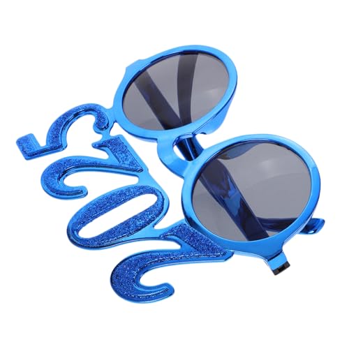 Parliky Silvester Brille Elektrobeschichtet Lustige Neujahrsbrille Party Dekoration Fotoaccessoire für Silvester und Familienfeiern von Parliky