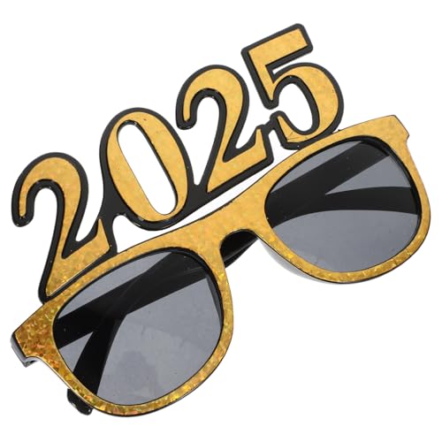 Parliky Silvester Partybrille Goldene Laserrahmen Modellierung Partyzubehör Leichtes Pc-material Foto Requisit für Neujahrsfeier Erwachsene Parliky Silvester Partybrille Goldene Laserrahmen Modellierung Partyzubehör Leichtes Pc-material Foto Requisit für Neujahrsfeier Erwachsene von Parliky