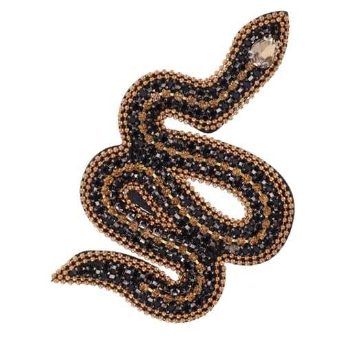 Parliky Strass schlangen patch zum Aufbügeln Funkelnde DIY applikation mit Einzigartigem Tierkreis schlangendesign Handgefertigt Vielseitig für Kleidung Schuhe Hüte und Accessoires von Parliky